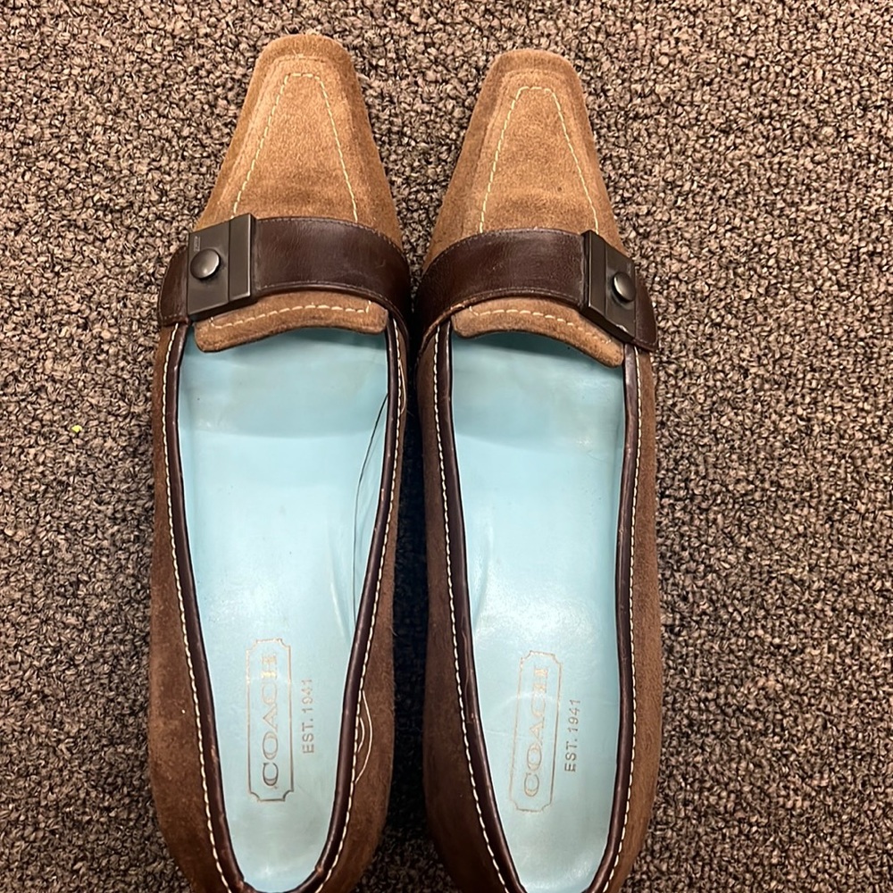 Coach shoes brown Suade